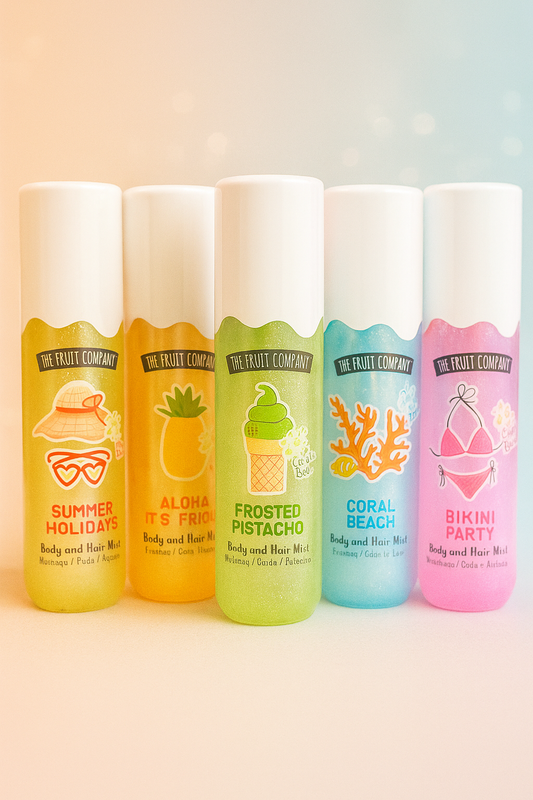 Brume pailletée pour le corps et les cheveux