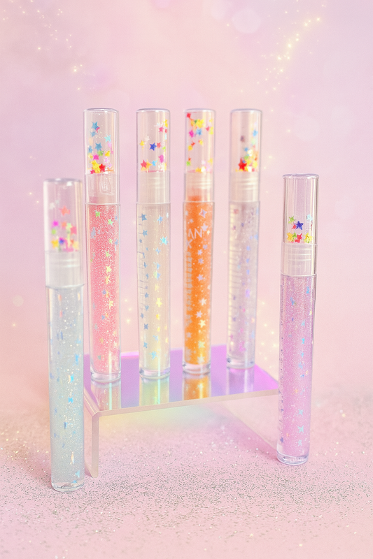 Huile à lèvres à paillettes